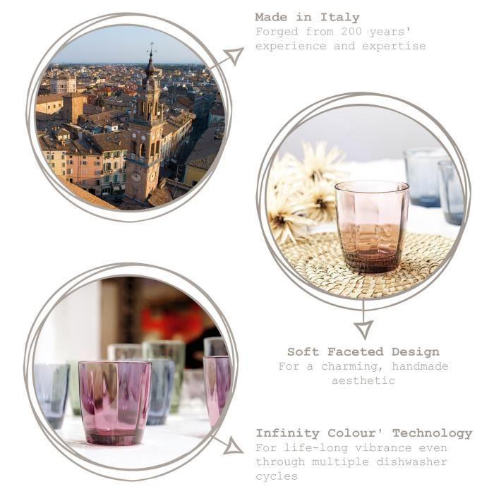 Verres À Eau - Bormioli Rocco - Pulsar - Lot De 6 - 30 Cl - Verre Plat - Compatible Lave-vaisselle