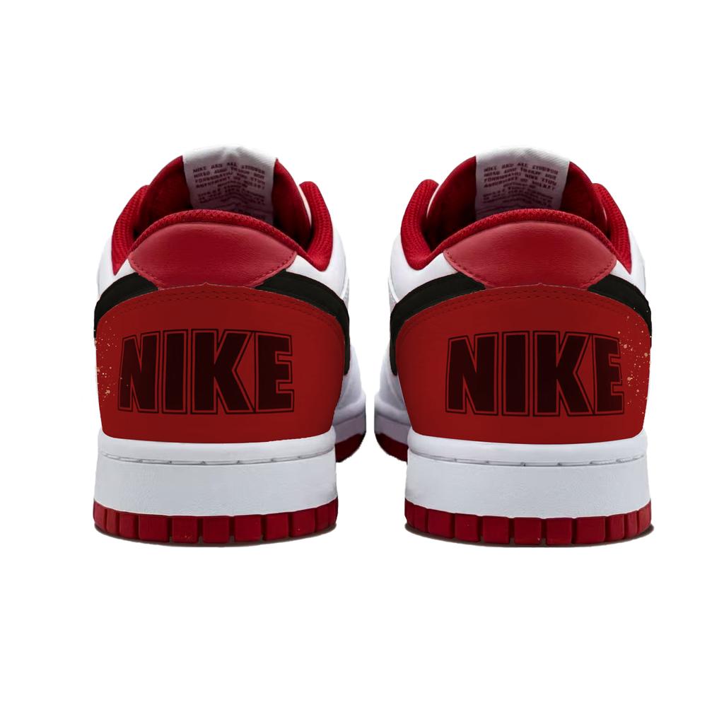 Nike Big Horse Steps On Auspicious Clouds Abrasion Resistant Abrasion Resistant Low top Skateboard Shoes Unisex Red 355152-150(team1719-)