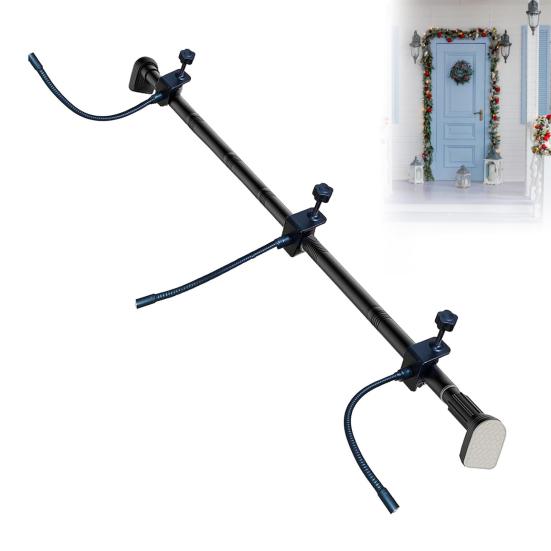 Yousheng Front Door Garland Hanger No Screws Drilling Adjustable Heavy Duty Christmas Decoration Holder for Wreaths Lights Up To 20lbs