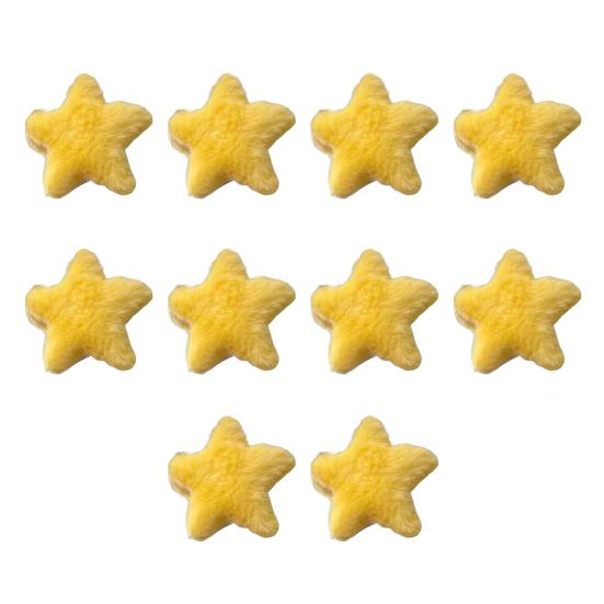 10Pcs Girl Hairpin Plush Star Shape Bang Hair Clips Stable Clamping Force Macaron Color Hair Pin Autumn Winter Accessories