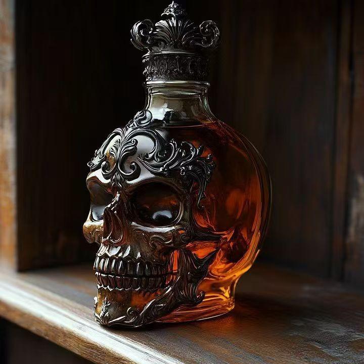 Vtipná láhev na whisky s francouzským buldočkem