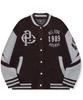 Cpgn Studio [2-Way] Varsity Snap Cardigan Burgundy