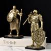 Nordic Retro Guard Knight Figurine: Resin Handicraft for Home or Office Decor