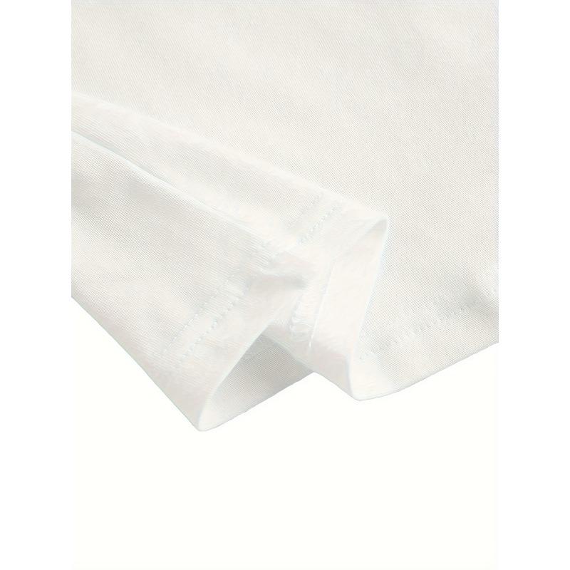 Women's White Orange Yellow Floral Print Tee Relaxed Fit Short Sleeve All-Season Machine Washable Versatile Casual Trendy Top