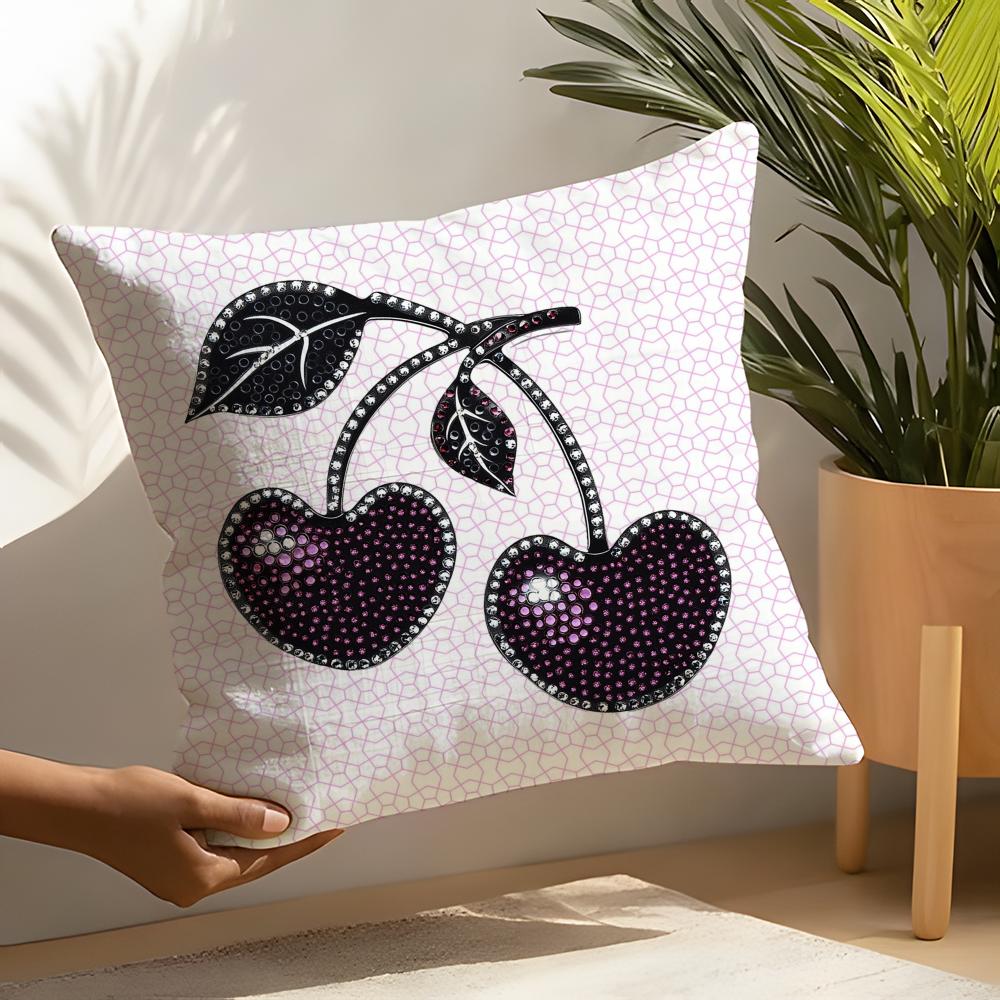 Ins girly heart cherry Pillow Case Home Living Room Decoration Linen Pillow Cases Cushion Cover