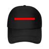 Solid Red Rectangle with No Additional Elements Mesh Baseball Cap