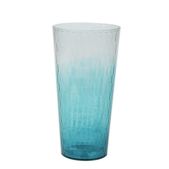 

Clear Flower Vase for Centerpiece Thickened Plastic Modern Vase Gradient Color Decorative Vase for Home Wedding Party Decor C
