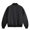 Li Ning Sports Lifestyle Series Casual American Vintage Minimalist Trendy Solid Color Baseball Collar Spliced Jacket Unisex Jacket Black AJDV081-4
