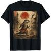 Samurai Otter Japanese Vintage Funny Gifts Graphic Art T-Shirt