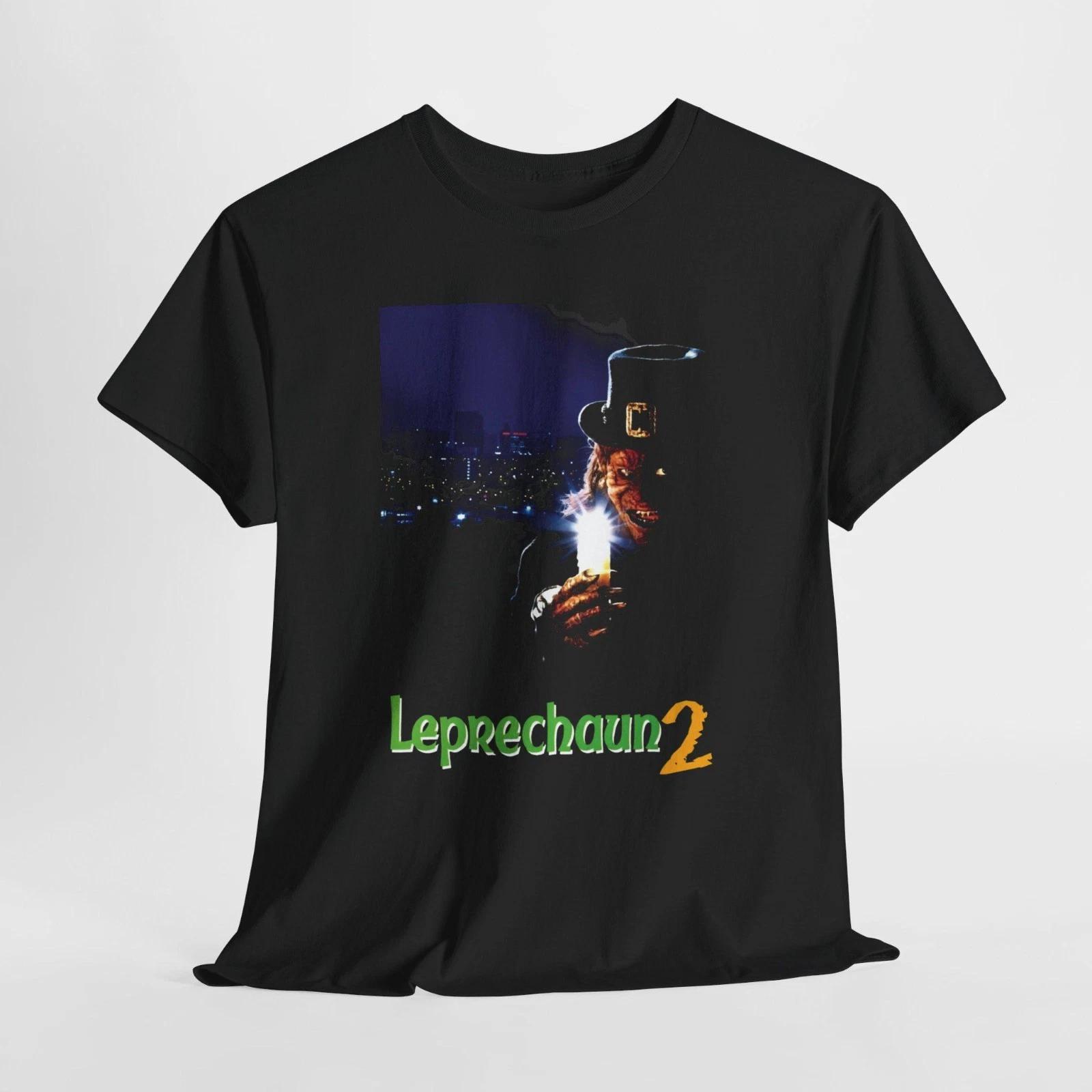 Leprechaun 2 Horror Movie Men s Black Tees T-Shirt Size S-5XL 4XL