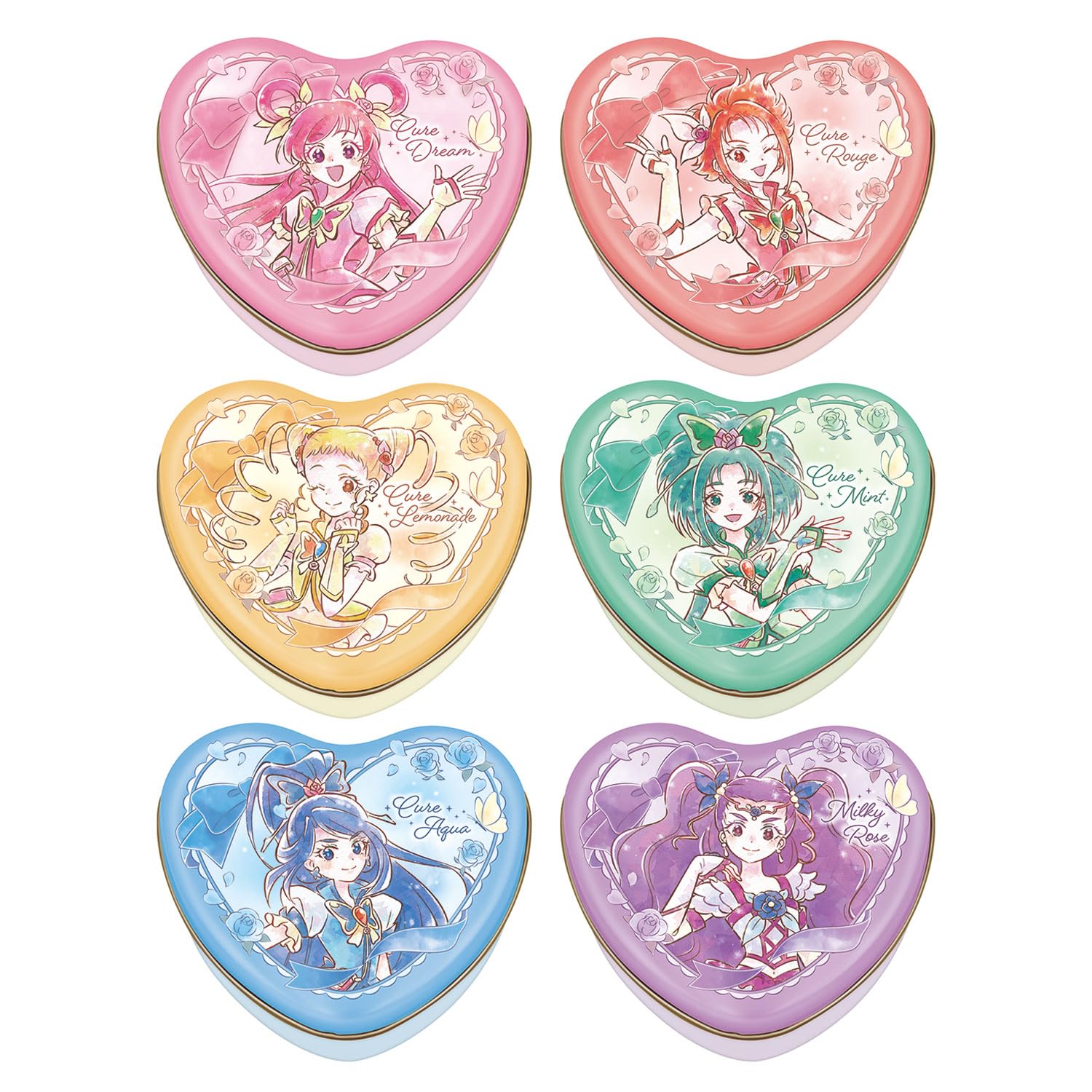 Сердце Мини Сердце Банка PreCure 5 GoGo Набор Конфет Полу-Шоколад [Коробка 6]