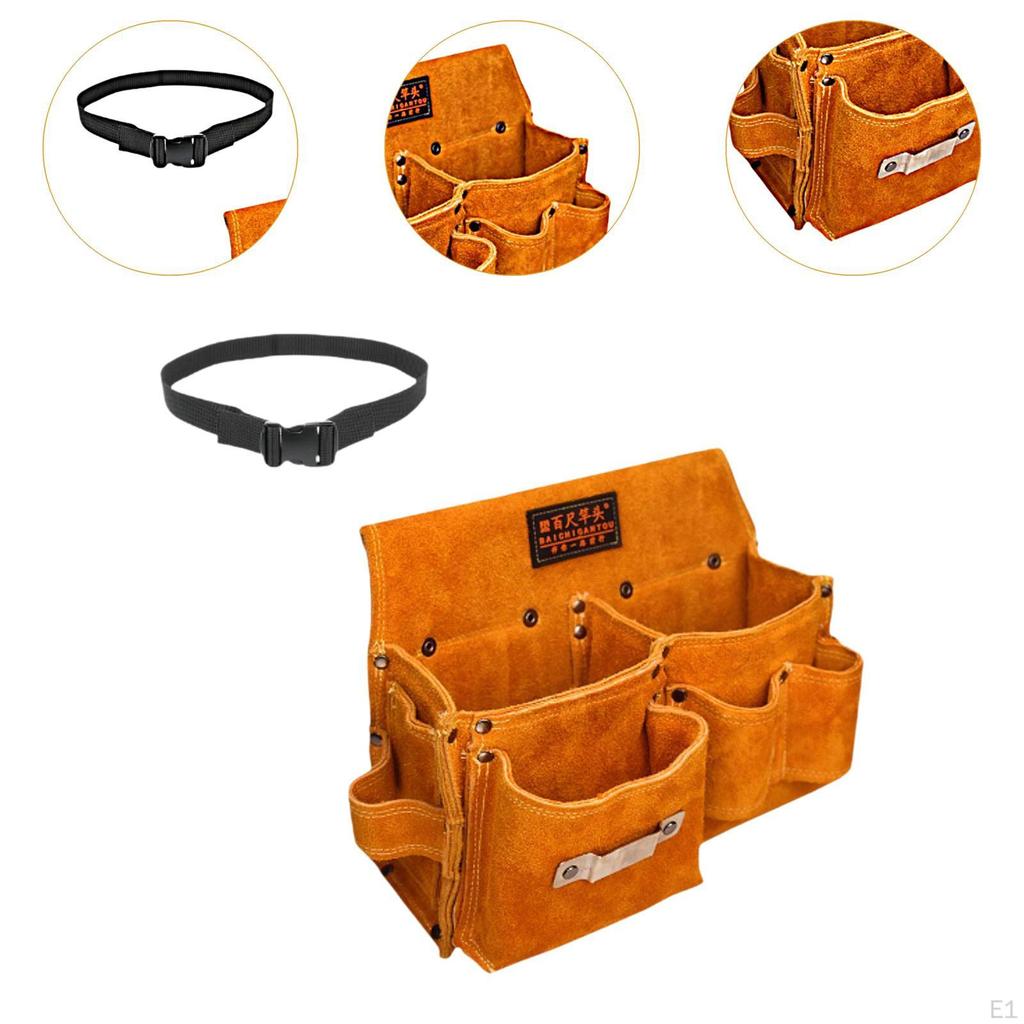 Kožené pouzdro na nářadí Pás Taška na pas pro údržbu auta Užitkový organizér