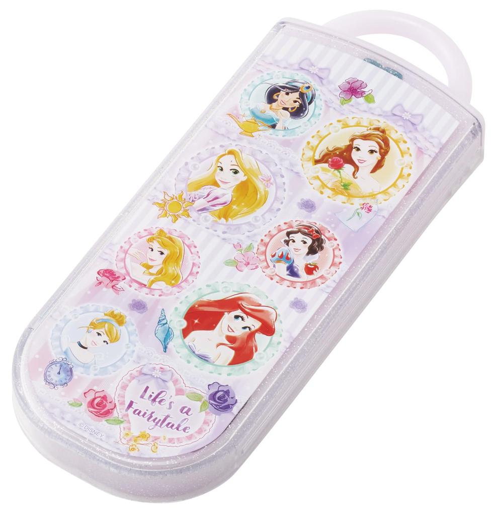 Skater Bento Chopsticks Trio Set Disney Princess 26 Girls Children's (Chopsticks, Spoon, Fork) 16.5cm TACC2-A