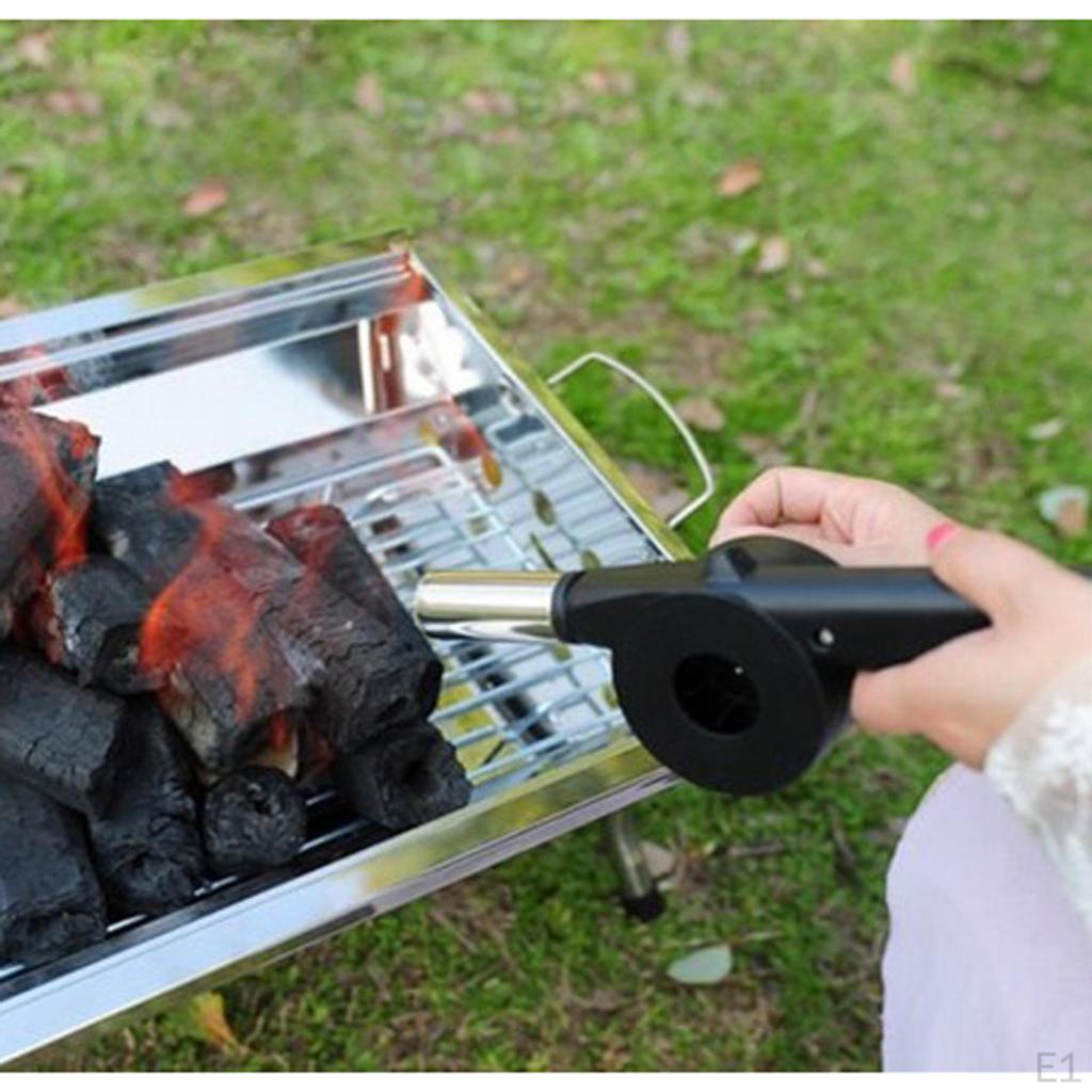 Outdoor Hand Crank Barbecue fan Blower Cooking BBQ Briquets Fire Bellows
