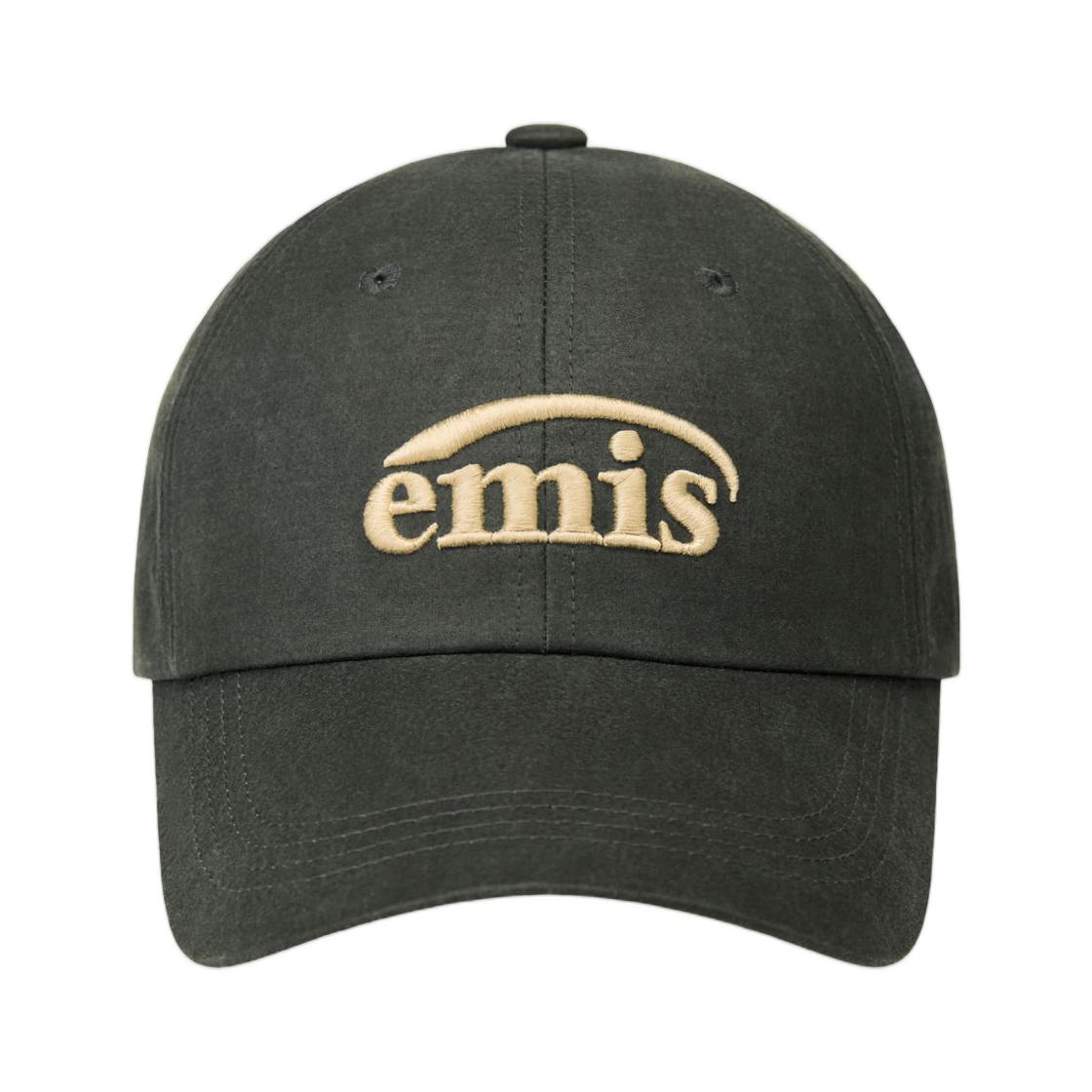 EMIS Washed Faux Leather Ball Cap Green ONE SIZE