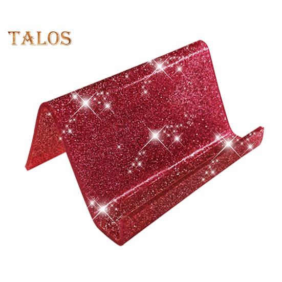 

Акриловый держатель визитных карточек для стола, блестящий настольный органайзер для визитных карточек для домашнего офиса красный