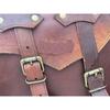 2 Pcs Leather Motorcycle Saddle Bags Saddlebag Bag For Sportster Brown Luggage