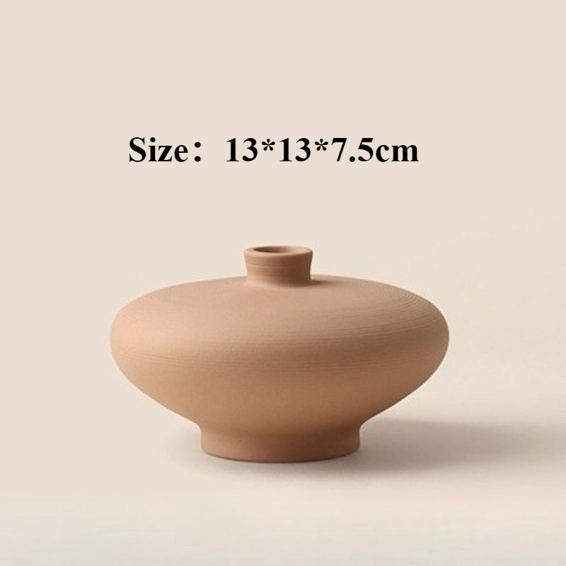 

Retro Porcelain Vases Living Room Decoration Flower Bottle Desktop Flower Vessel Ornament Simple Home Decoration Accessories
