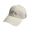 New women's versatile fashion letter soft-top baseball cap, sun-protective embroidered face-flattering duckbill cap for autumn sun protection
