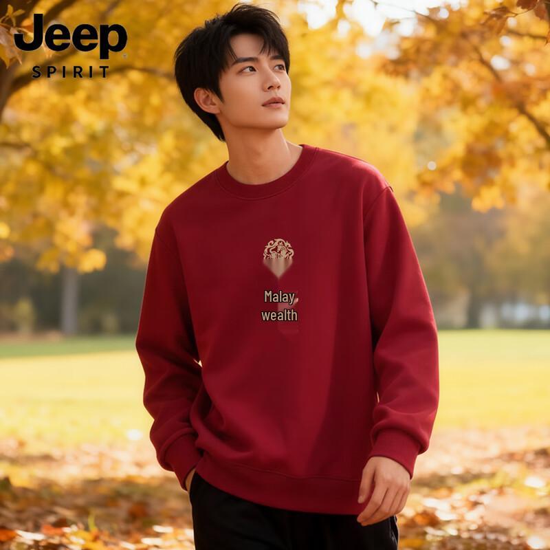 JEEP SPIRIT Men's Chinese New Year Crew Neck Sweatshirt