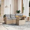 VidaXL Garden Lounge Set with Cushions 5 Pcs, Patio Sofas, Patio Furniture Set, Outdoor Furniture, Beige 3272956