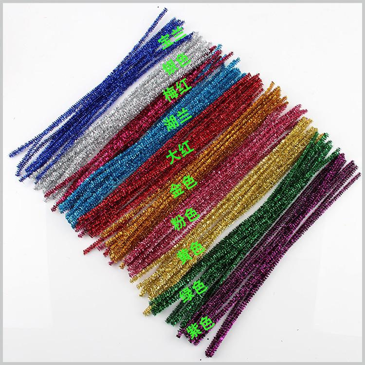 Handmade Christmas Tree Ornament Kit: Glitter Pipe Cleaners for DIY Crafts