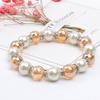 Summer Chic Rhinestone & Pearl Bracelet: Exquisite Chinese Style Crystal Glass Accessories for Women