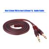1.5m   5ft Stereo Audio Cable Cord Wire 3.5mm 1 8  Male to Dual 6.35mm 1 4  TS Male Plug for Computer Mixer Mixing