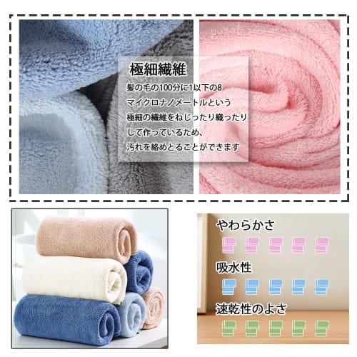 Set aus 10 Mikrofaser-Gesichtstüchern, ca.. 35x75cm, Weich, Flauschig, Hohe Saugfähigkeit, Schnelltrocknend, Atmungsaktiv, Beliebt für den Heim- und Gewerbegebrauch (Braun