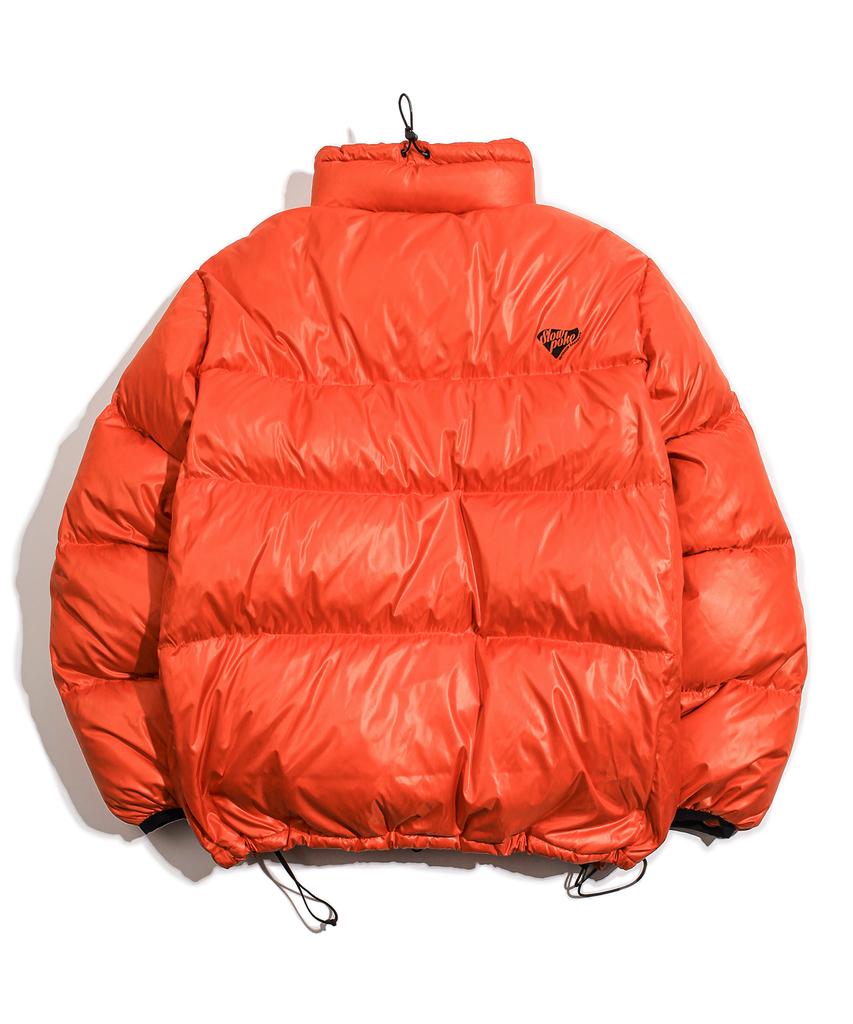 Slowpoke Glossy Puffer Down Jacket Orange