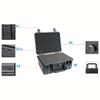Portable Tool Box with Shock- Proof Sponge, Water Proof Grade IP67, Waterproof Hard Case with Foam Insert, Explosion Proof Box