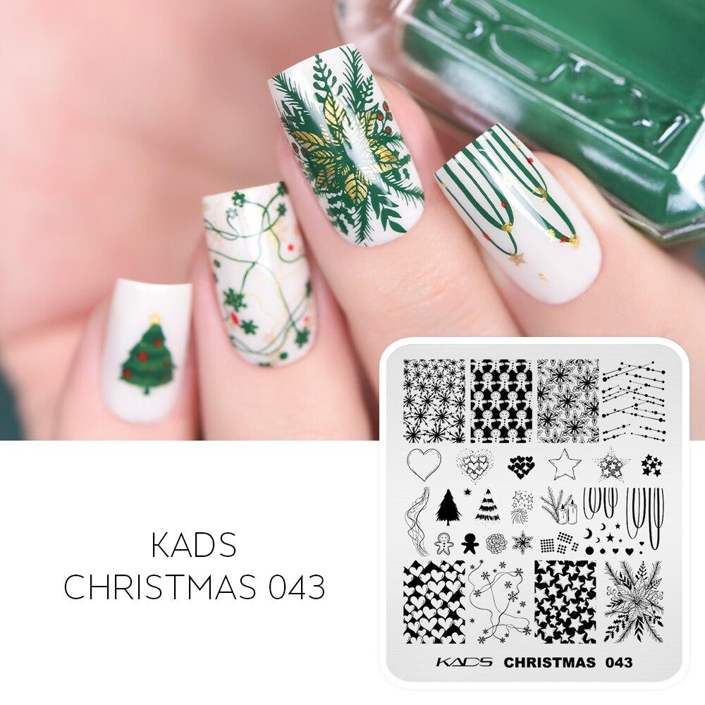 Christmas Halloween Nail Stamping Plates Snowflake Festival Pattern Nail Art Image Plates Stainless Steel Nail Art Plate Stencil