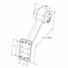 2xLED Side Outline Stalk Marker Lights Lamp Side Marker Lights For Trailer Truck Carvan Lamp 12-24V