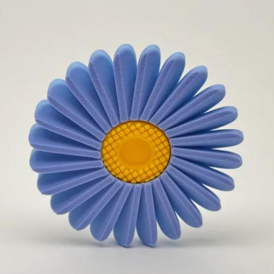 Flower Fidget Spinner 3D Printed Spring Flower Fidget Toy Stress-Relief Flower Spinner