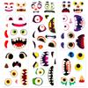 6 Photos/package Halloween Emoticon Stickers DIY Pumpkin Face Decoration Stickers Party Party Parent-child Interaction Decoration Stickers