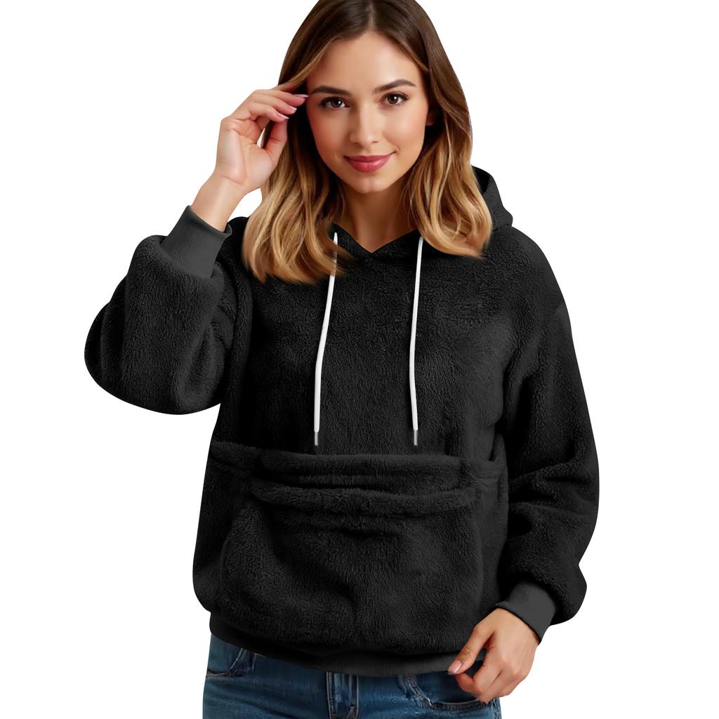 Women's Fashion Solid Color Long Sleeve Casual L Stand Collar Pullover Top