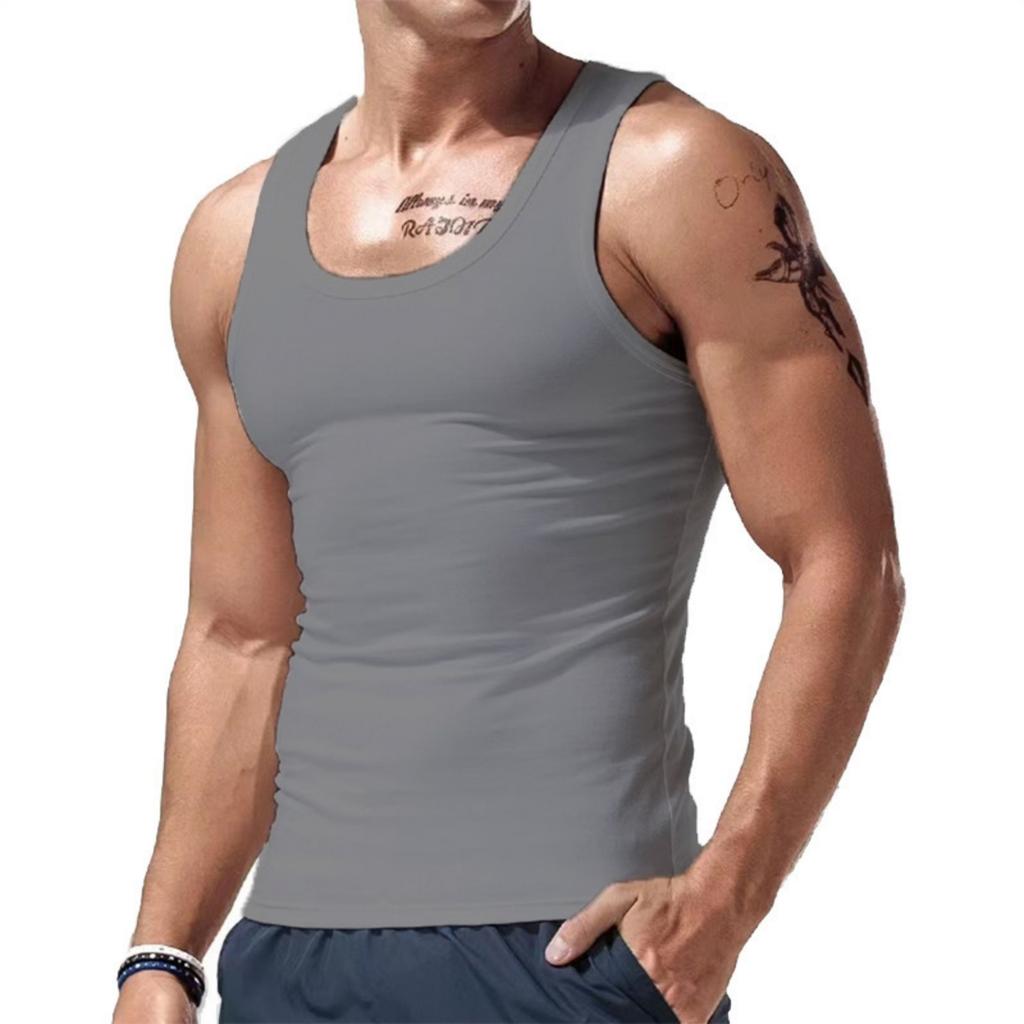 New Men's Summer Sports Casual Base Sleeveless Vest