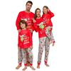 Christmas Print Family Set Long Sleeved Top And Pants Family Set Parent-child Outfit