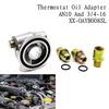Engine Oil Filter Sandwich Plate With M20x1.5 Sensor Threads Thermostatic 74°C Close 78°C Full Shut For Car Modification