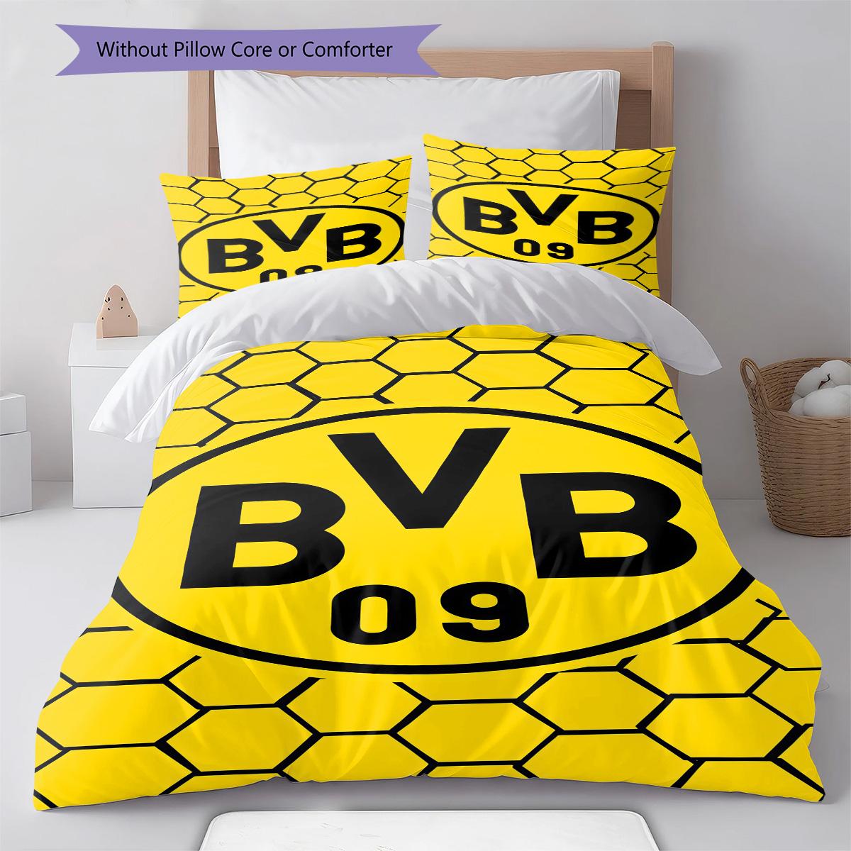 

Brave BVB logo RugPattern Bedding Quilt Set Quilt Cover Pillowcase Home Decoration Birthday Gift (1 * duvet cover + 2 * pillowcase, without core) 135x200cm