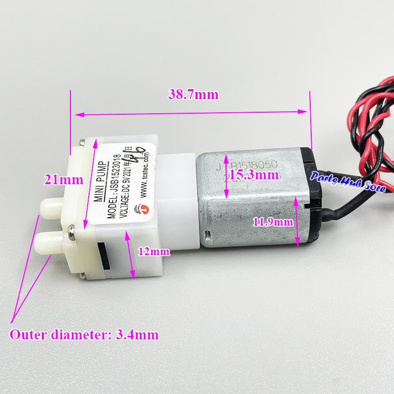 TCS JSB Micro 030 Motor Diaphragm Pump DC 3V-6V 5V Mini Water Pump Negative Pressure Vacuum Mute Pump Small Air Water Pump