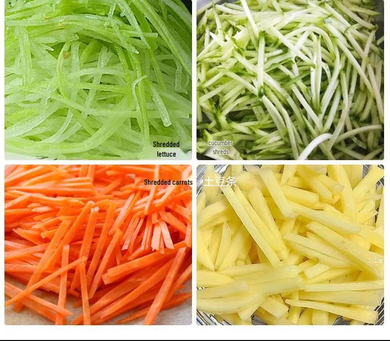 Multi-functional Electric Vegetable Cutter & Dicer with Stainless Steel Blades