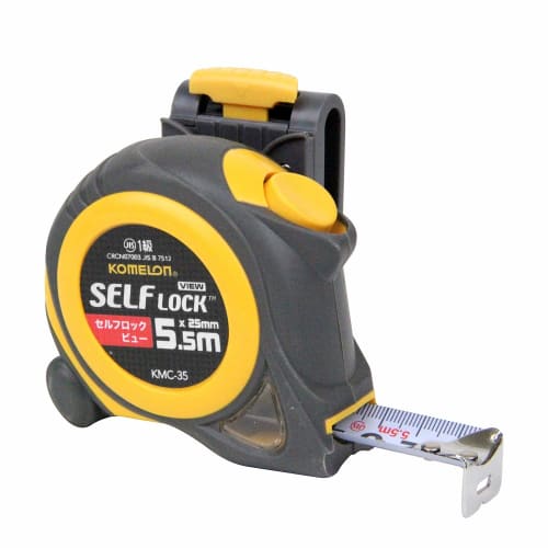 Komelon Convex Self-Locking View Tape, 25mm Wide, 5.5m, KMC-35B