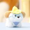 Dog Glasses Cute Plush Toy Keychain Animal Stuffed Doll Backpack Gift Pendant