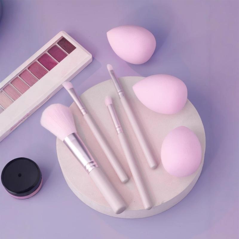 Sada štětců na make-up se 3 houbičkami na make-up pro tekutý make-up, pudry, korektory, tvářenku, aplikátor na oční stíny Dárky na Valentýna