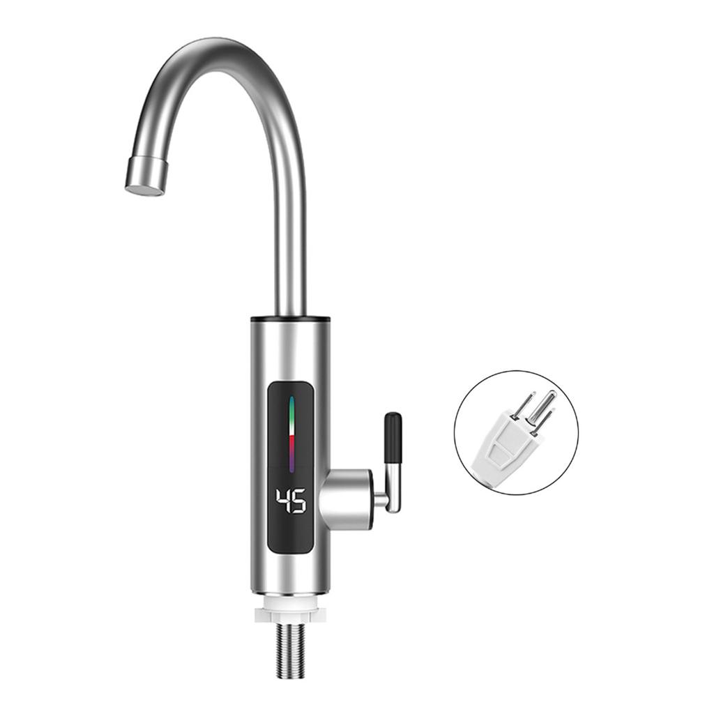 Steel Electric Water Faucet Convenient Temperature Control Electric Heating Tap Efficient Internal Heating Tap Set