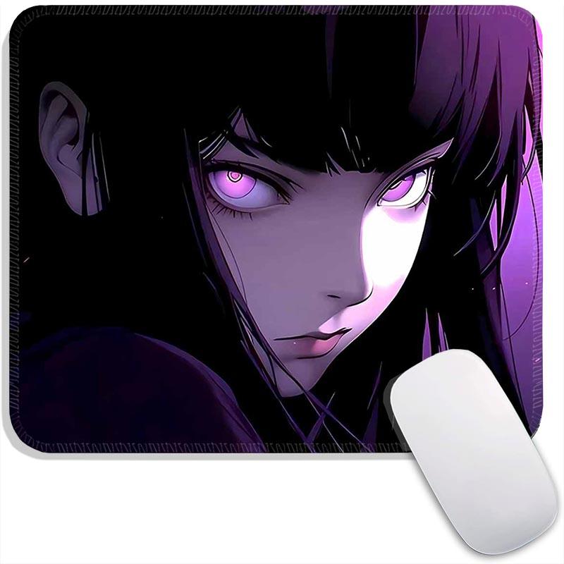 Standard Mouse Pad Purple Anime Grils Gamer Cabinet Small Gaming Mousepad Travel Mouse Mat Plymouth Non-Slip Office Mousemats