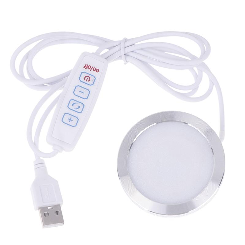 8Mm Usb Dc5V 2W Dimmable Spotlight Surface Mounted Mini Led Lighting Circular Ceiling Light Diy Light Exhibition Cabinet Lamp