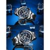 CURREN Herrenuhr Blaues Zifferblatt Edelstahlarmband Datum Herren Business Wasserdicht Herren Armbanduhren
