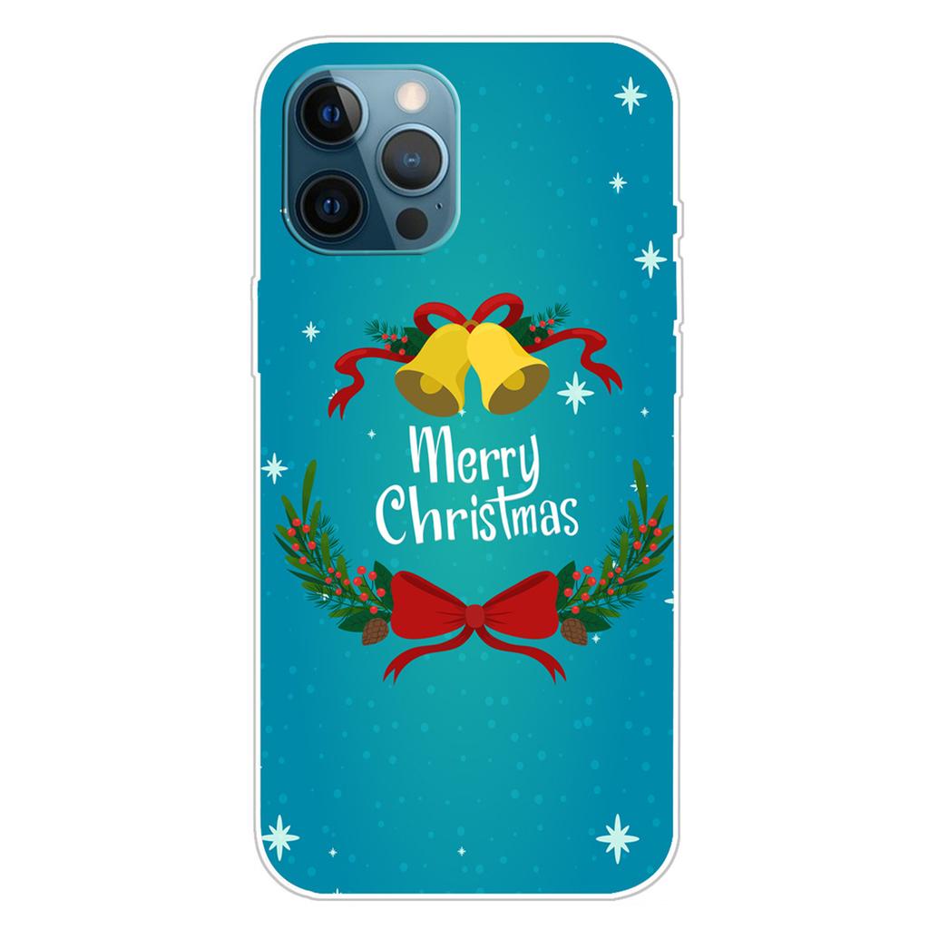 For iPhone 16 Pro Max Case Christmas Pattern Printing Soft TPU Phone Cover